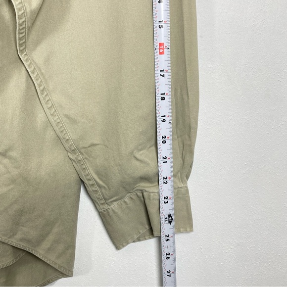 Polo Ralph Lauren Men’s Classic Oxford Beige Button-Down Long Sleeve Shirt XL - Picture 9 of 16